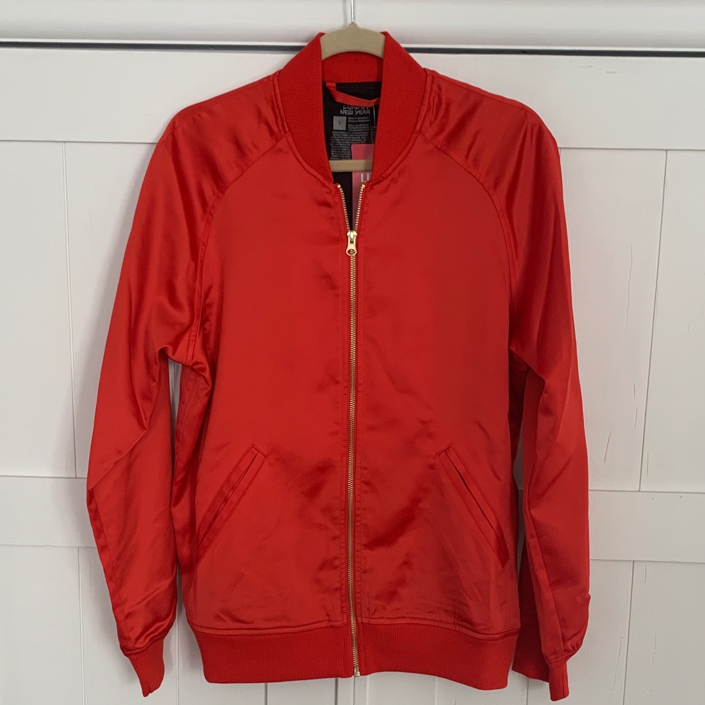 Satin Dragon Lunar New Year Brand Jacket Size S